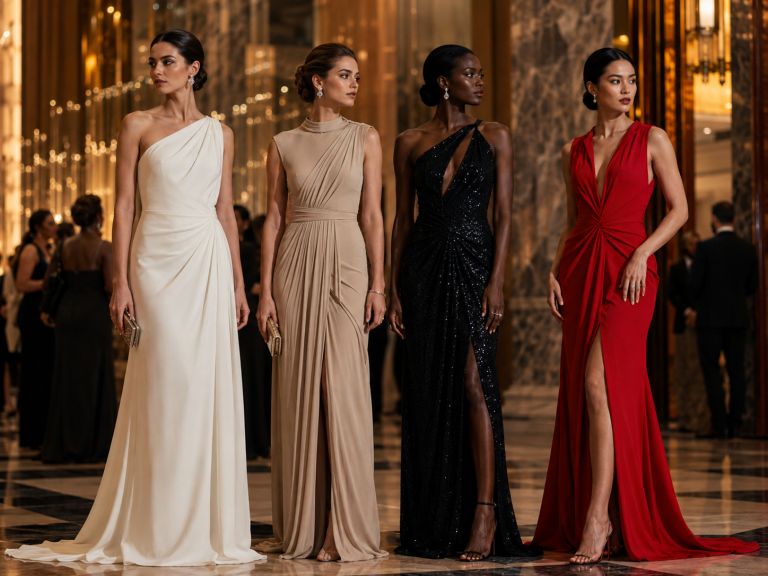 Gala elegancja w złotych odcieniach